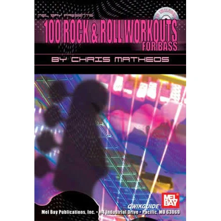 100 Rock & Roll Workouts for Bass (Book/CD Set)