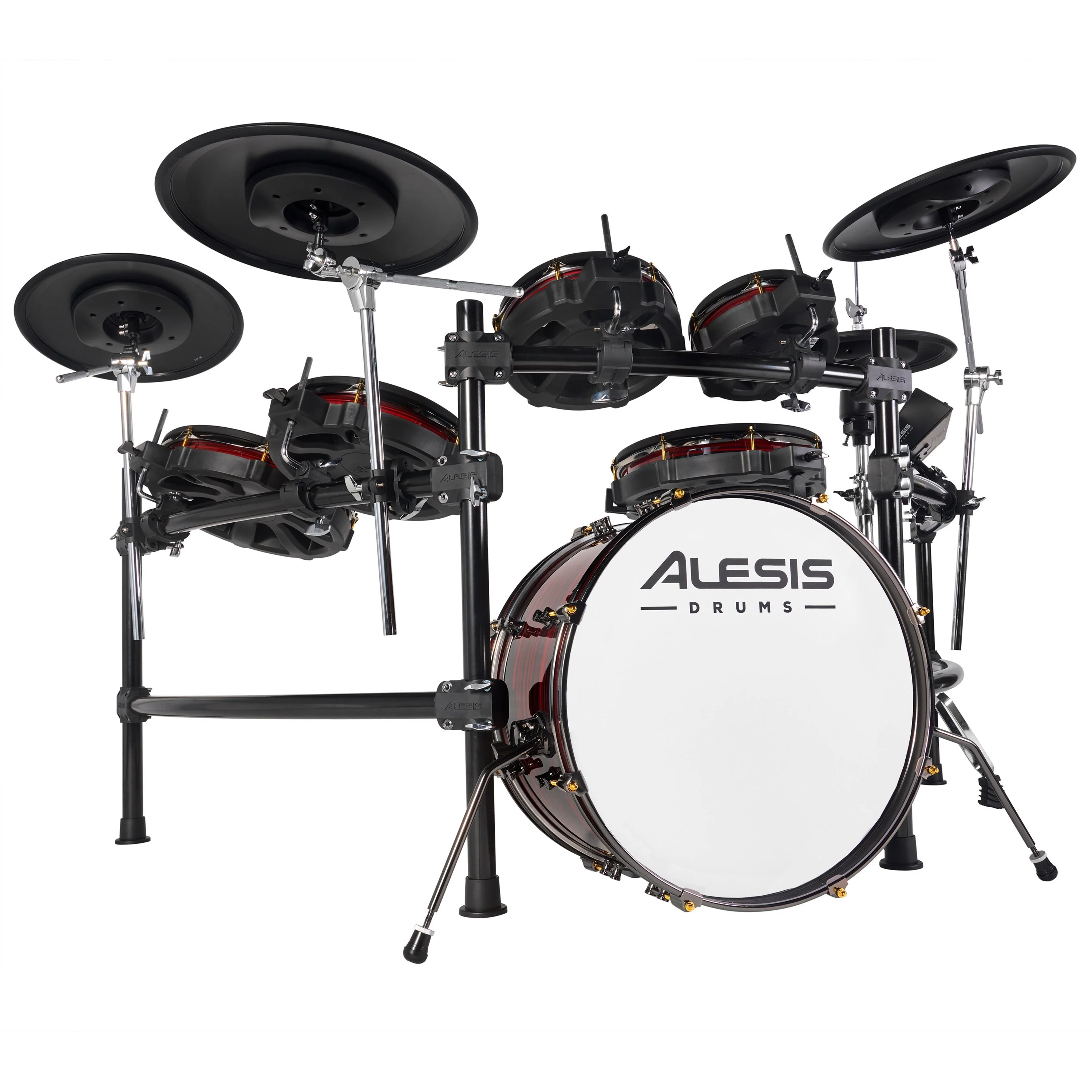 Alesis - Strata Prime - Ten-Piece Electronic Drum Kit with Touch Screen Drum Module