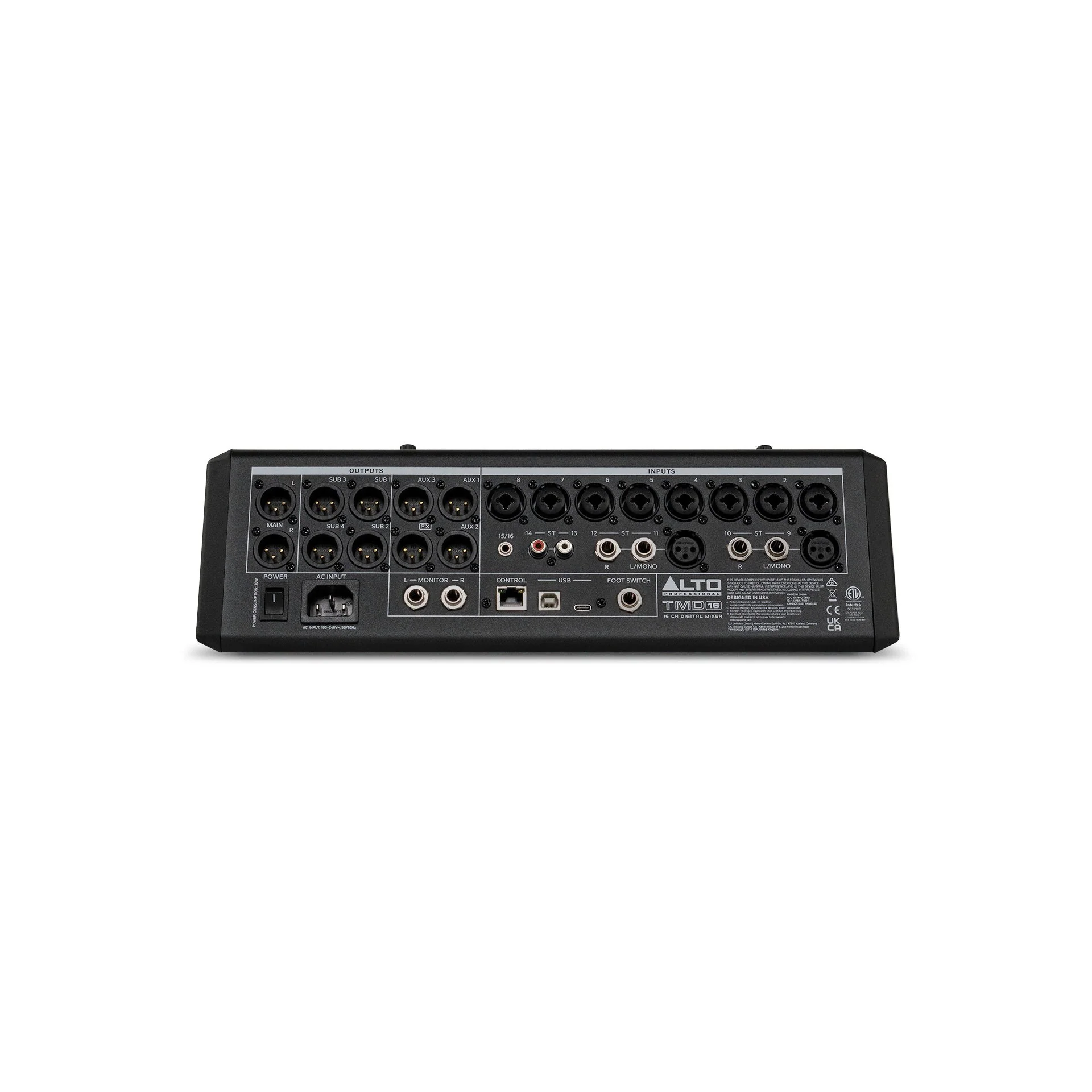 Alto Professional - TMD16 16-Channel Compact Digital Mixer with Bluetooth and USB - Image 3