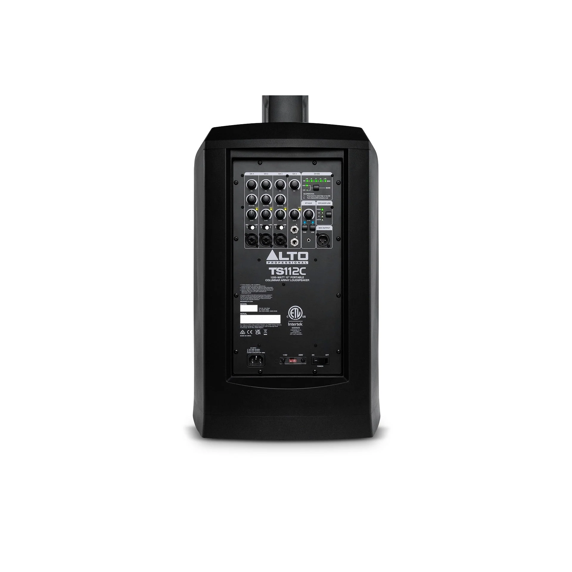 Alto Professional – TS112C - 1200W Portable Column Array PA Speaker with DSP and Bluetooth - Image 8