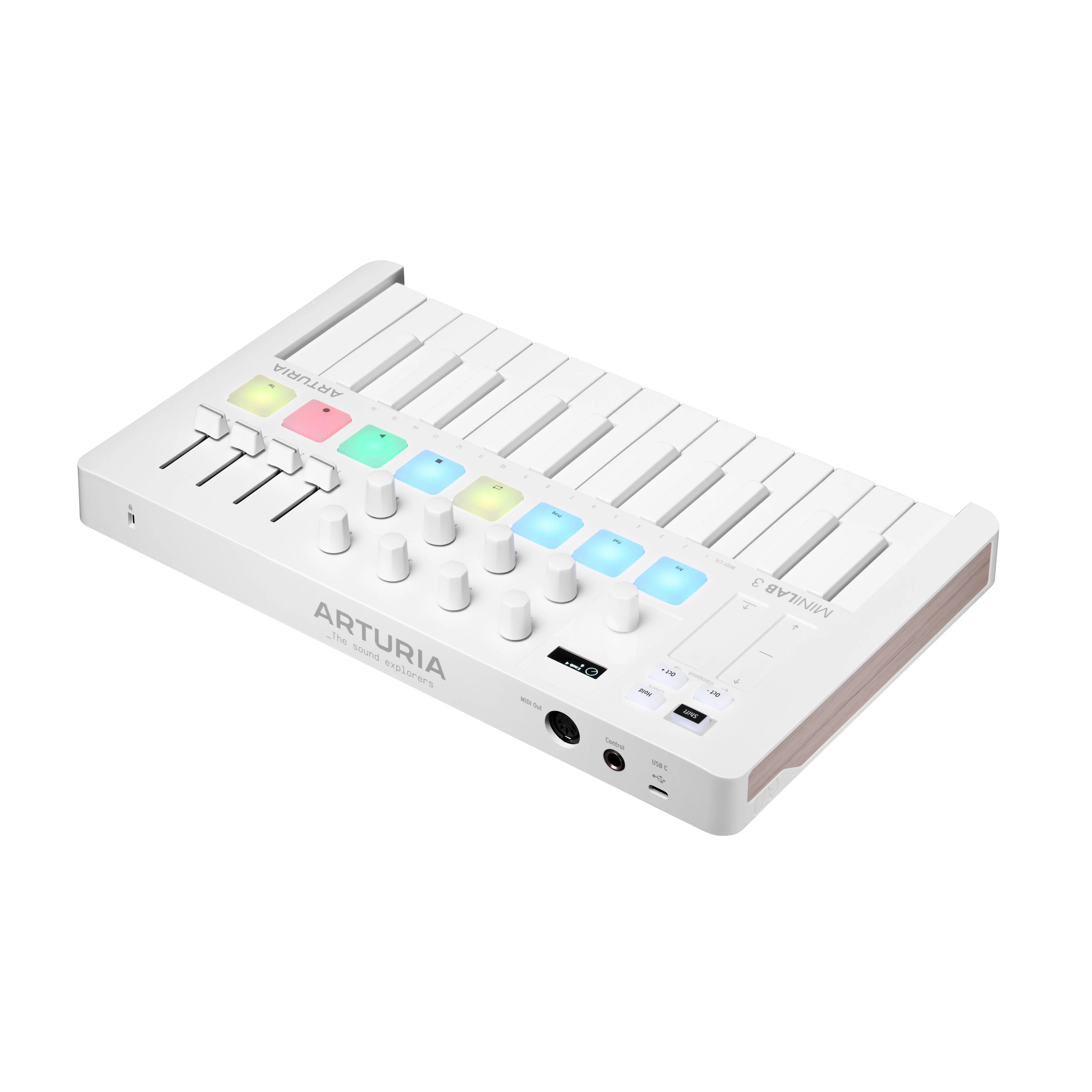 Arturia - Limited-Edition Portable 25-Key MIDI Controller - Alpine White - MINILAB3ALPINEWH - Image 2