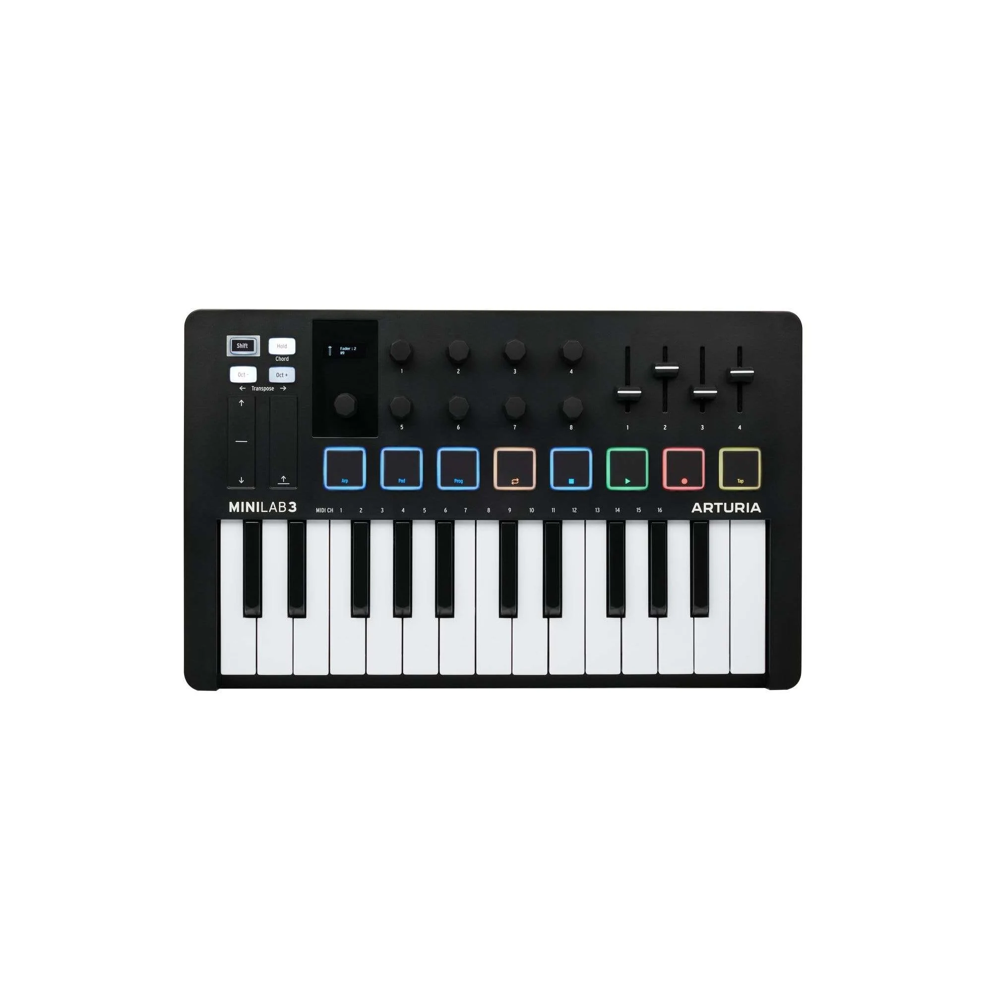 Arturia - MiniLab MK 3 Portable 25-Key MIDI Controller Black MINILAB3BK