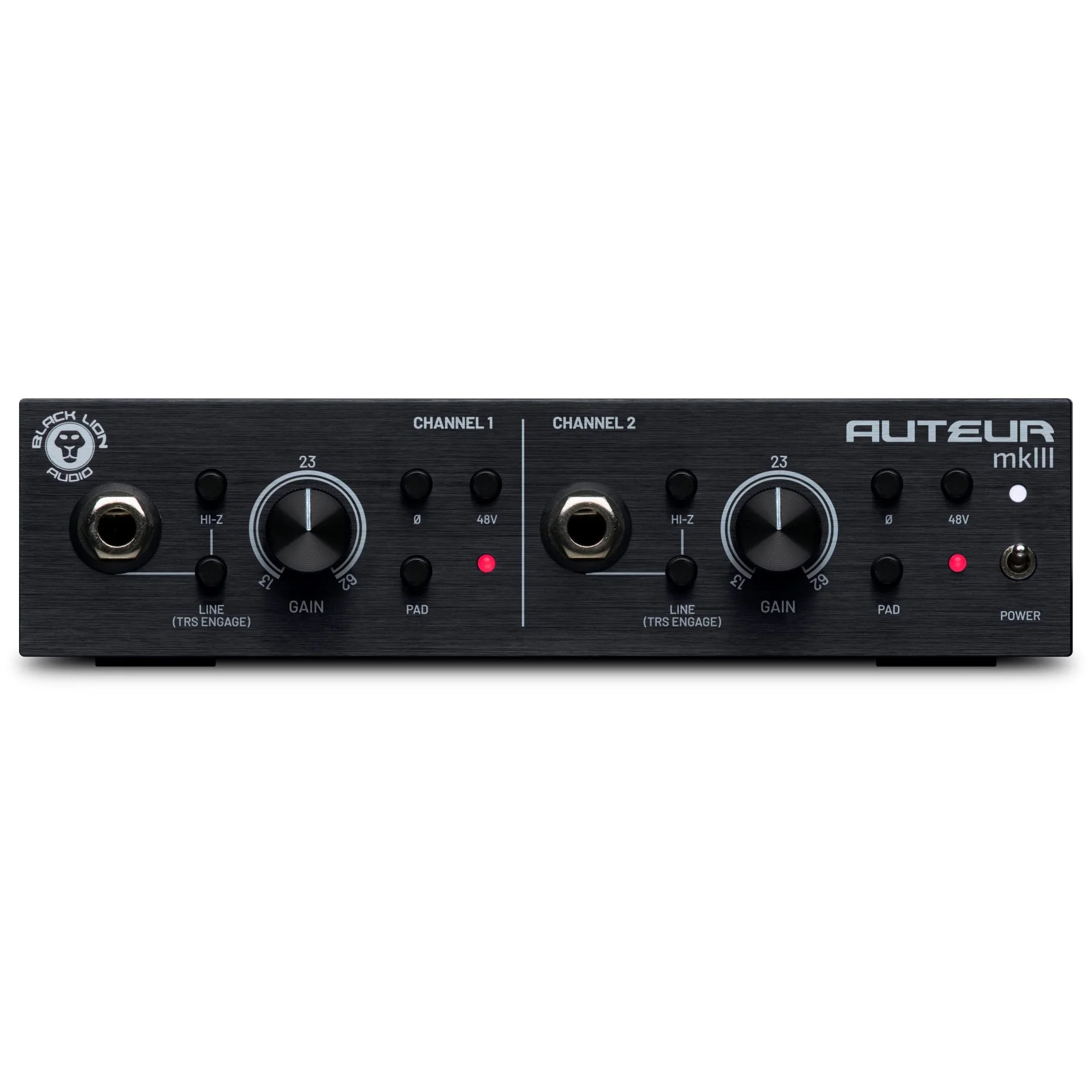 Black Lion Audio - Auteur mkIII - 2-Channel Transformer-Coupled Microphone Preamplifier