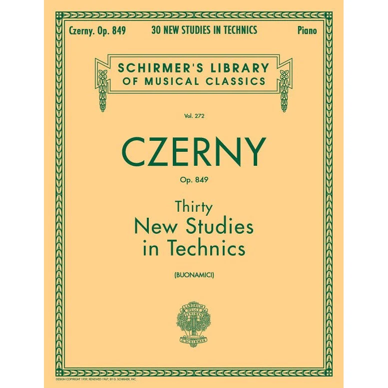 C. Czerny - Thirty New Studies in Technics - Op. 849