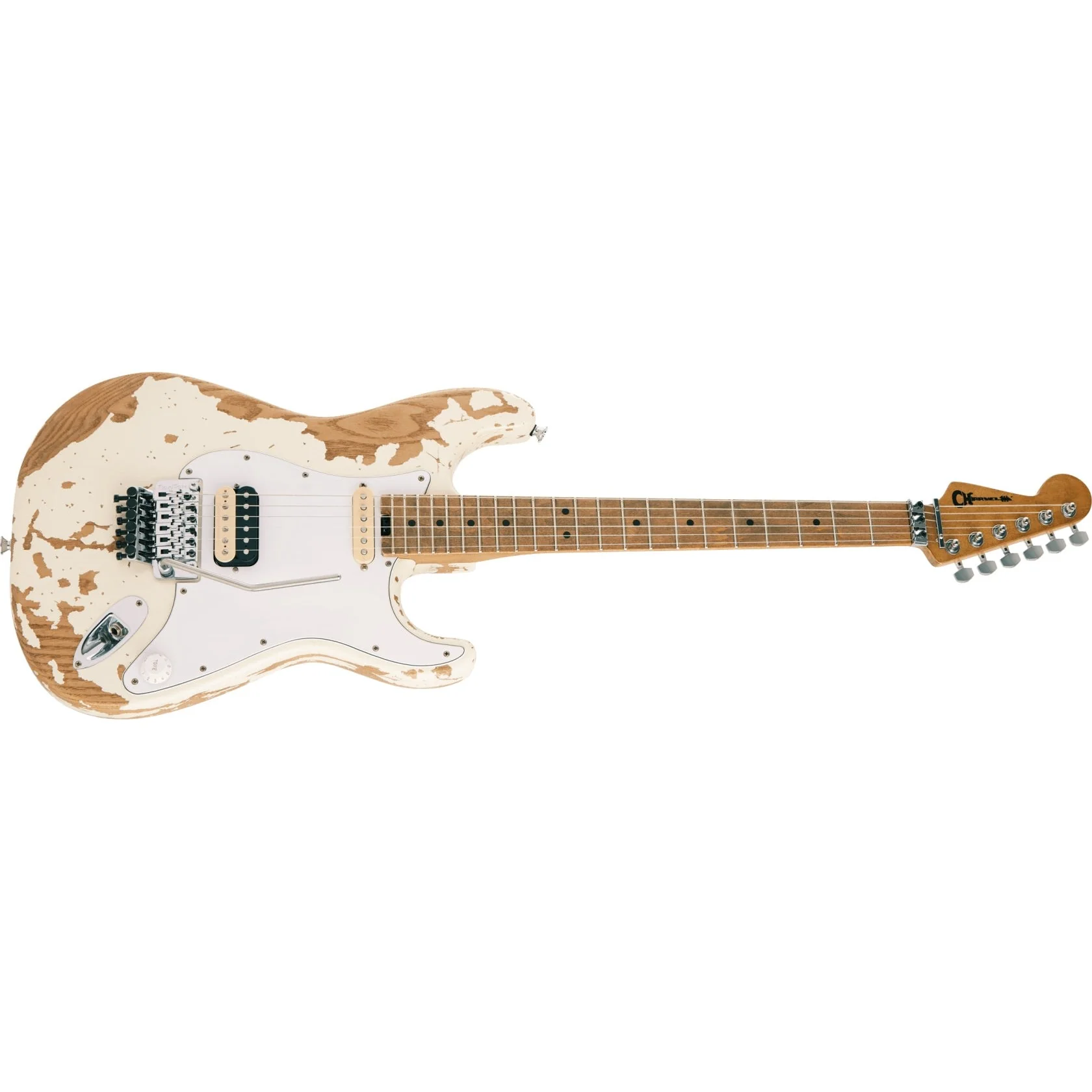 Charvel - Henrik Danhage Limited Edition Signature Pro-Mod So-Cal Style 1 HS FR M - Maple Fingerboard - White Relic 296-6035-855