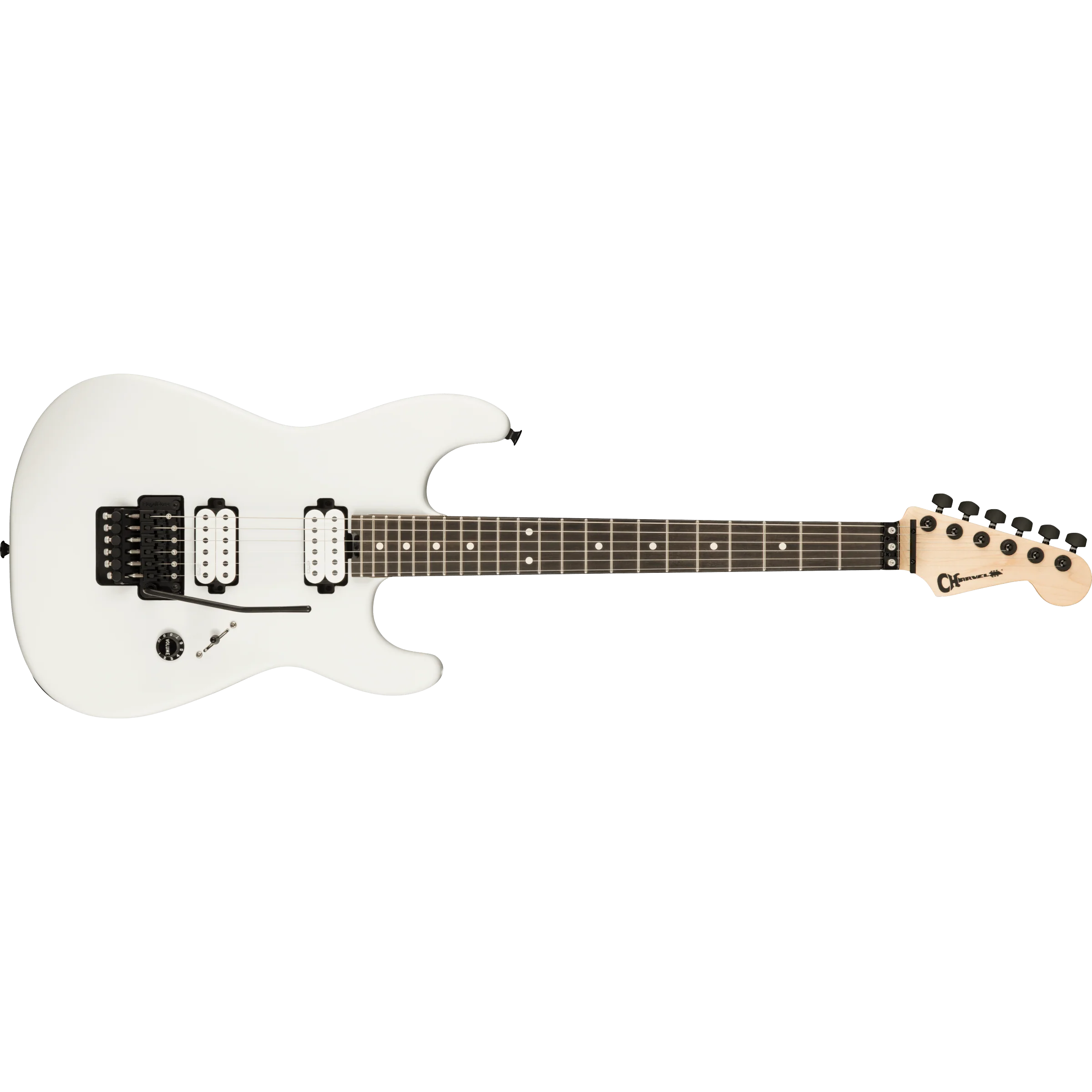 Charvel - Jim Root Signature Pro-Mod San Dimas® Style 1 HH FR E - Ebony Fingerboard - Satin White