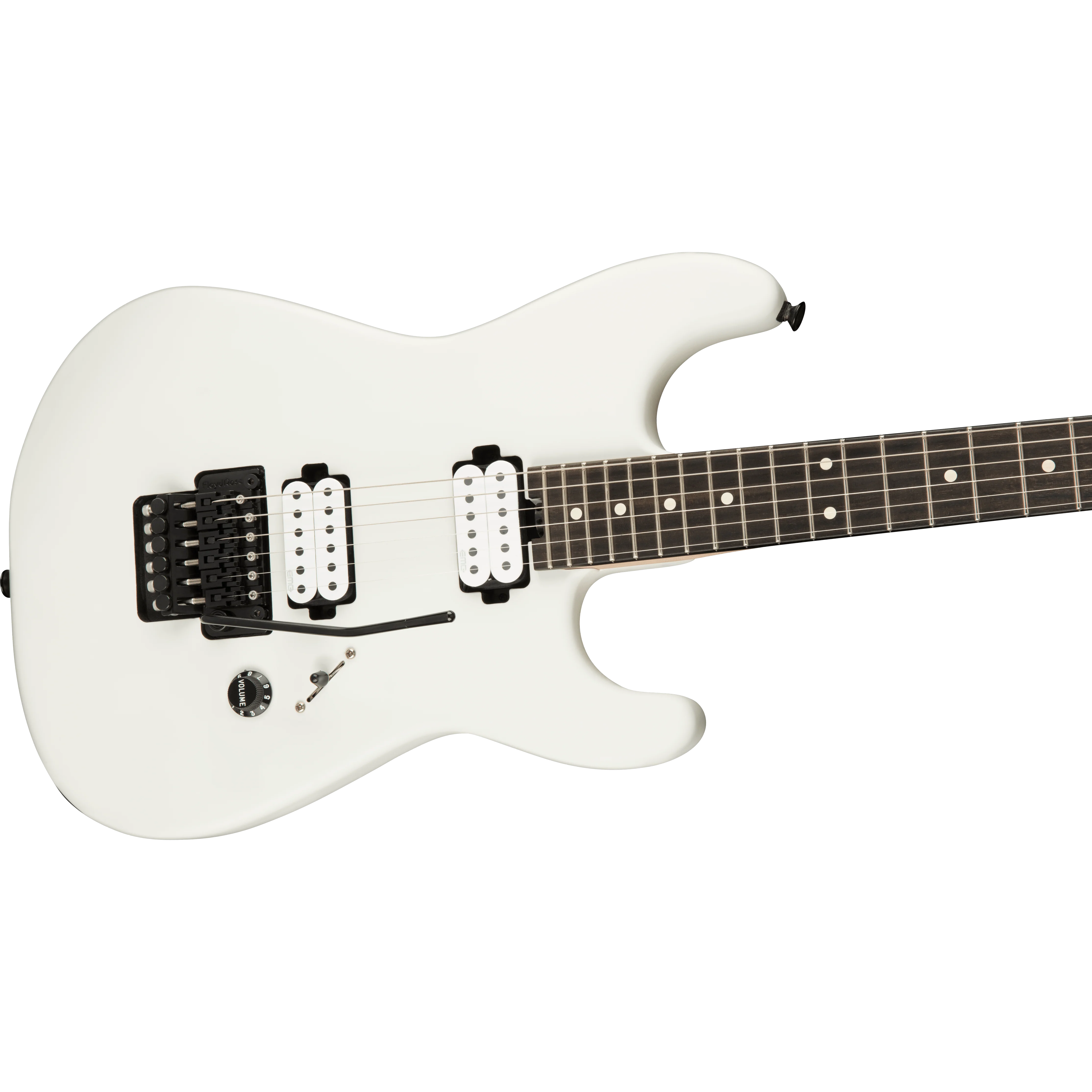 Charvel - Jim Root Signature Pro-Mod San Dimas® Style 1 HH FR E - Ebony Fingerboard - Satin White - Image 4