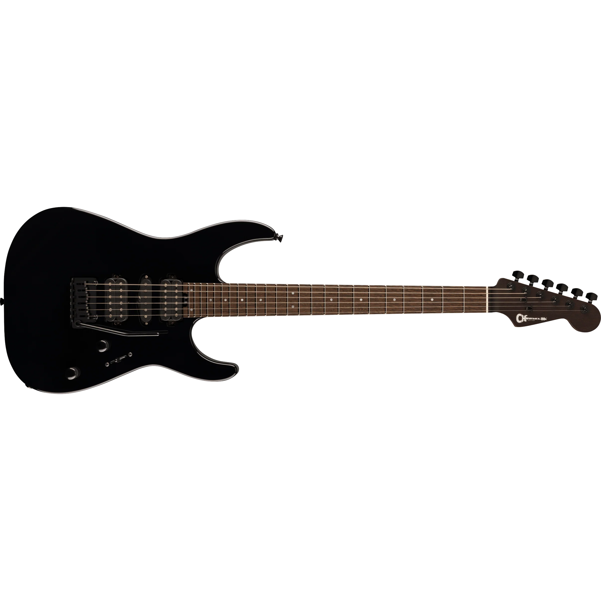 Charvel - MJ DK24 HSH 2PT W Mahogany - Wenge Fingerboard - Black - 292-9814-803