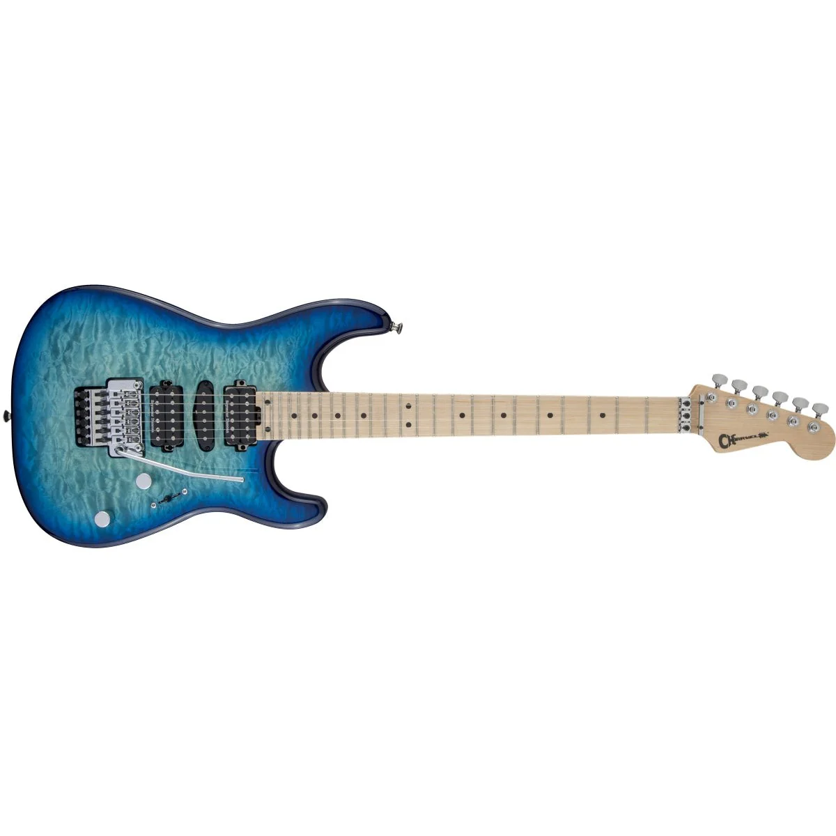 Charvel - MJ San Dimas® Style 1 HSH FR M QM - Maple Fingerboard - Caribbean Burst - 292-5434-599