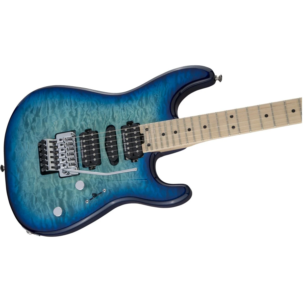 Charvel - MJ San Dimas® Style 1 HSH FR M QM - Maple Fingerboard - Caribbean Burst - 292-5434-599 - Image 2