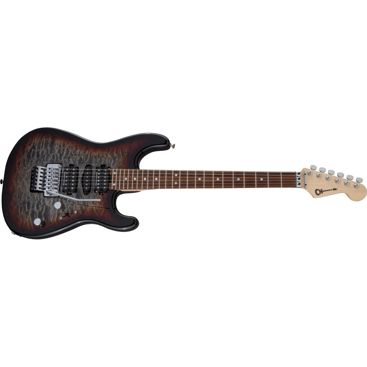 Charvel - MJ San Dimas® Style 1 HSH FR PF QM - Pau Ferro Fingerboard - Midnight Glow - 292-5834-535 - Image 4