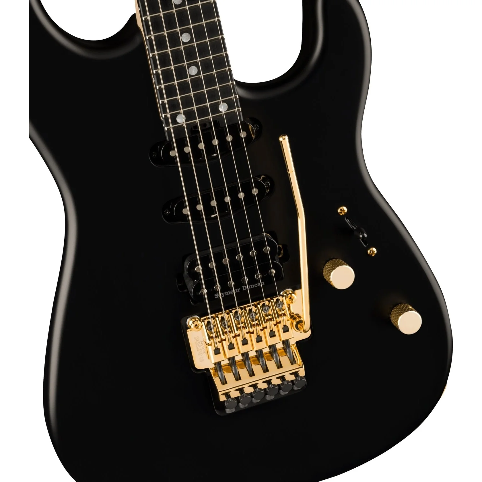 Charvel - MJ San Dimas® Style 1 HSS FR E - Ebony Fingerboard - Satin Black - 292-5843-568 - Image 4