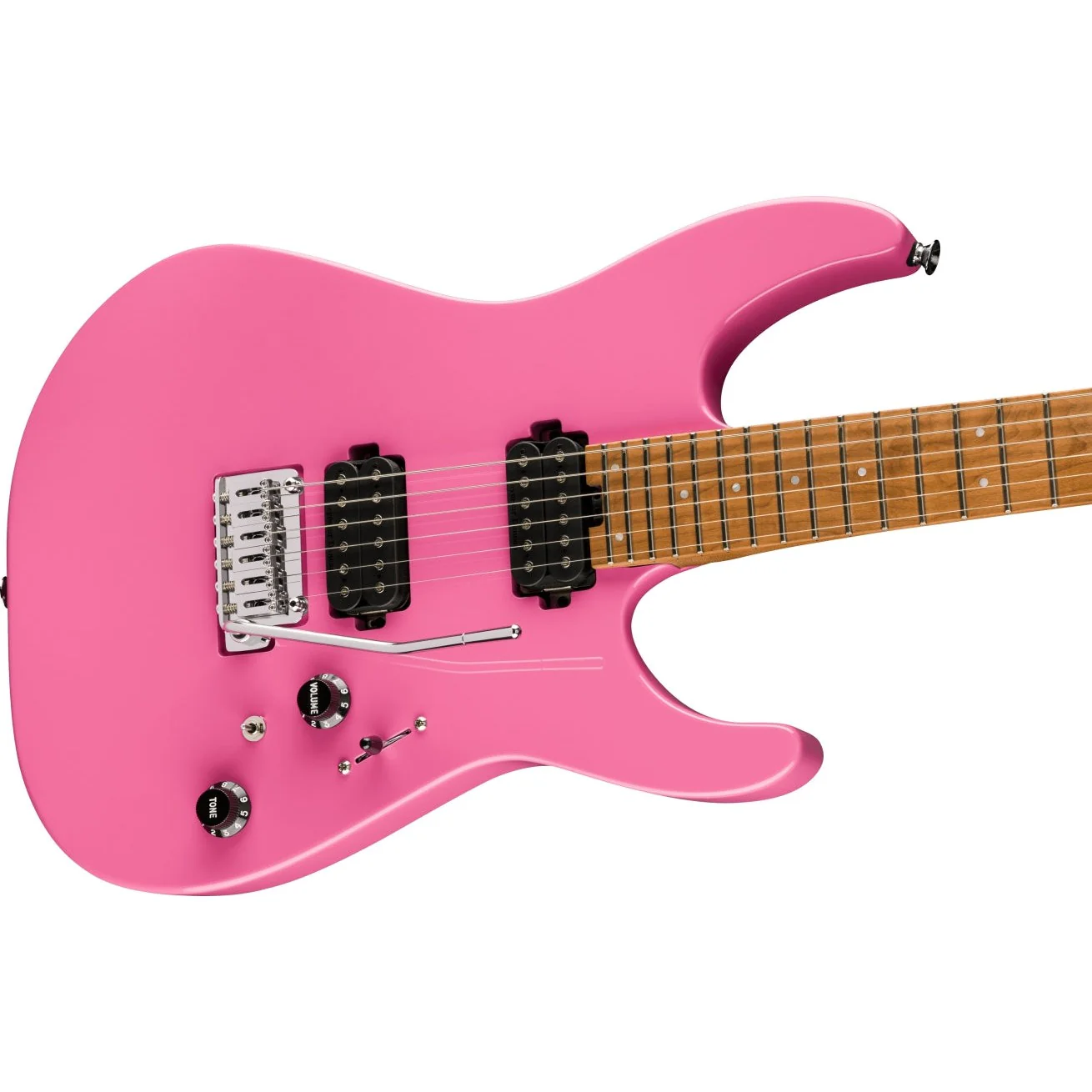 Charvel - Pro-Mod DK24 HH 2PT CM -  Caramelized Maple Fingerboard -  Bubblegum Pink  - 296-2411-519 - Image 3