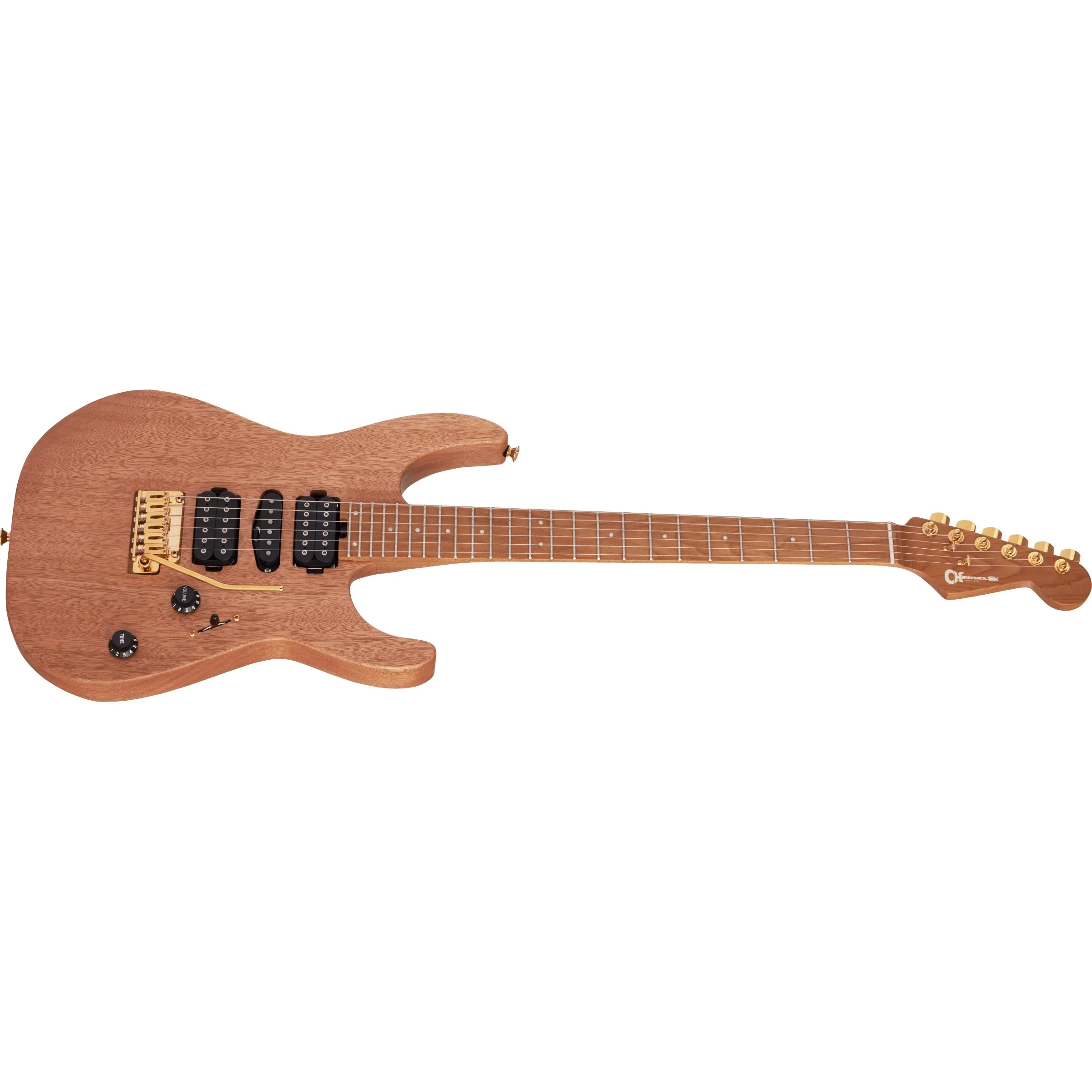 Charvel - Pro-Mod DK24 HSH 2PT CM Mahogany  296-9434-557 Natural - Image 4