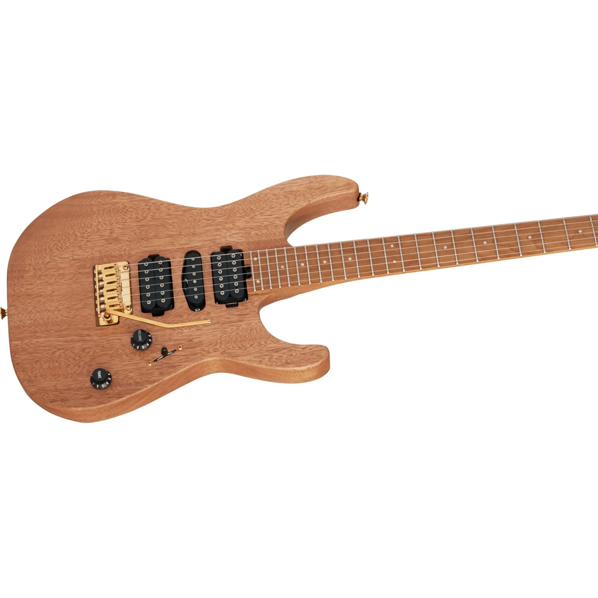 Charvel - Pro-Mod DK24 HSH 2PT CM Mahogany  296-9434-557 Natural - Image 5