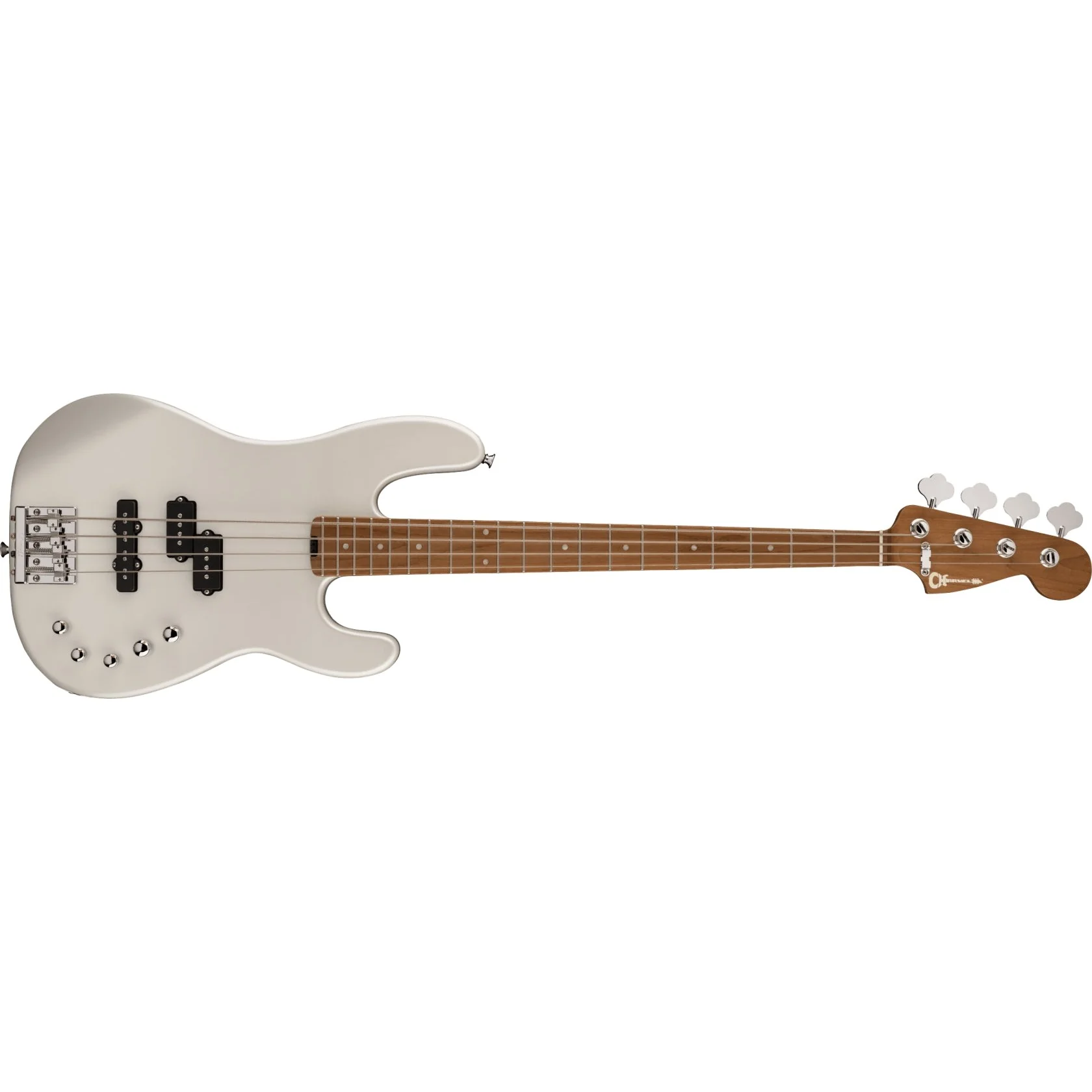 Charvel - Pro-Mod San Dimas® Bass PJ IV - Caramelized Maple Fingerboard - Platinum Pearl 296-3068-576