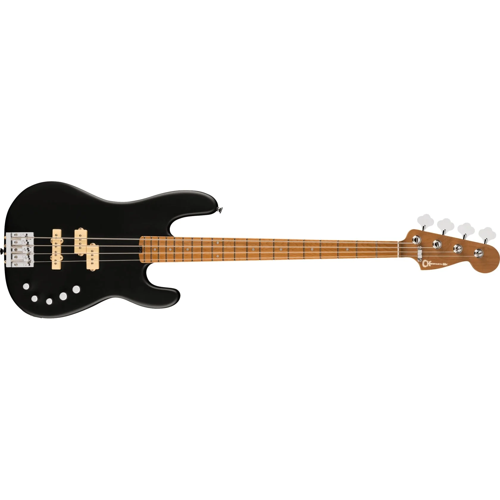 Charvel - Pro-Mod San Dimas® Bass PJ IV - Caramelized Maple Fingerboard - Satin Black - 296-3068-568