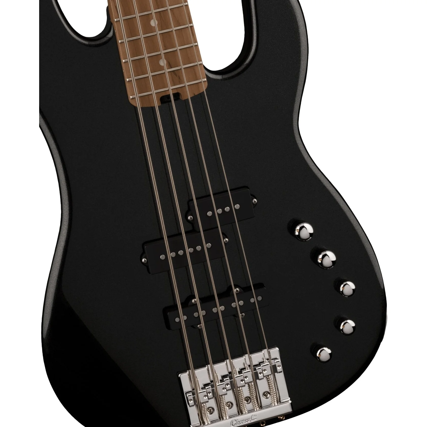 Charvel - Pro-Mod San Dimas® Bass PJ V - Caramelized Maple Fingerboard - Metallic Black 296-5068-595 - Image 4