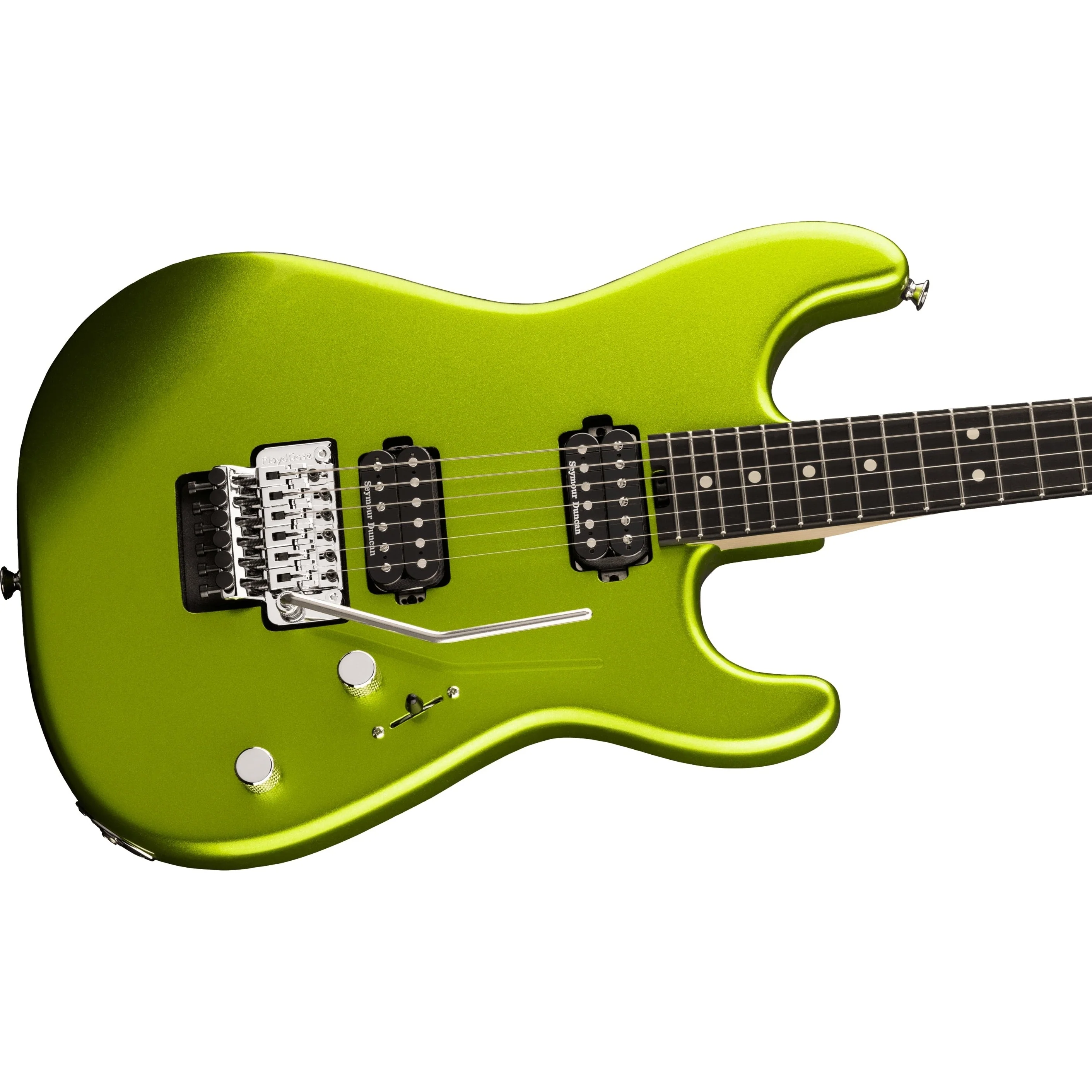 Charvel - Pro-Mod San Dimas® Style 1 HH FR E - Ebony Fingerboard - Lime Green Metallic 296-5831-518 - Image 3