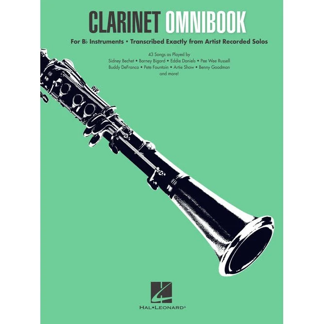 Clarinet Omnibook - For Bb Instruments - Transcribed Exactly from Artist Recorded Solos