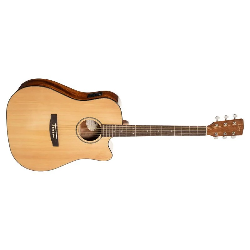 Cort Guitars - Earth Series Acoustic/Electric Guitar - Natural - EARTH60CE-NAT