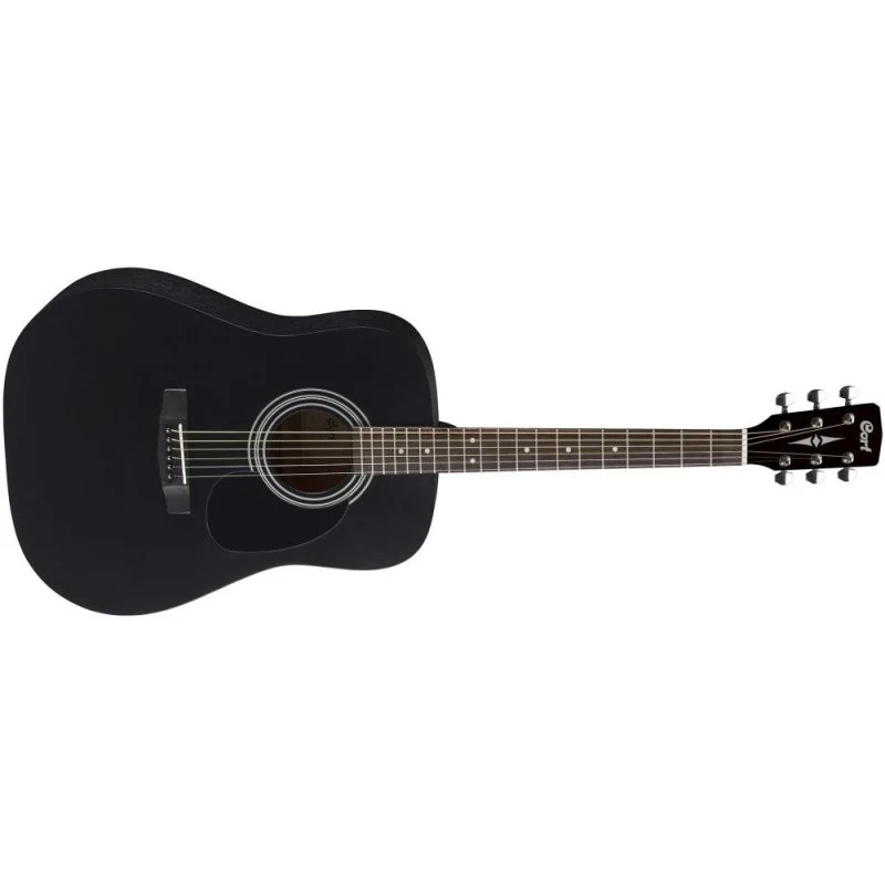 Cort Guitars - Standard Series Spruce Top Acoustic Guitar - Black Satin - AD810-BKS
