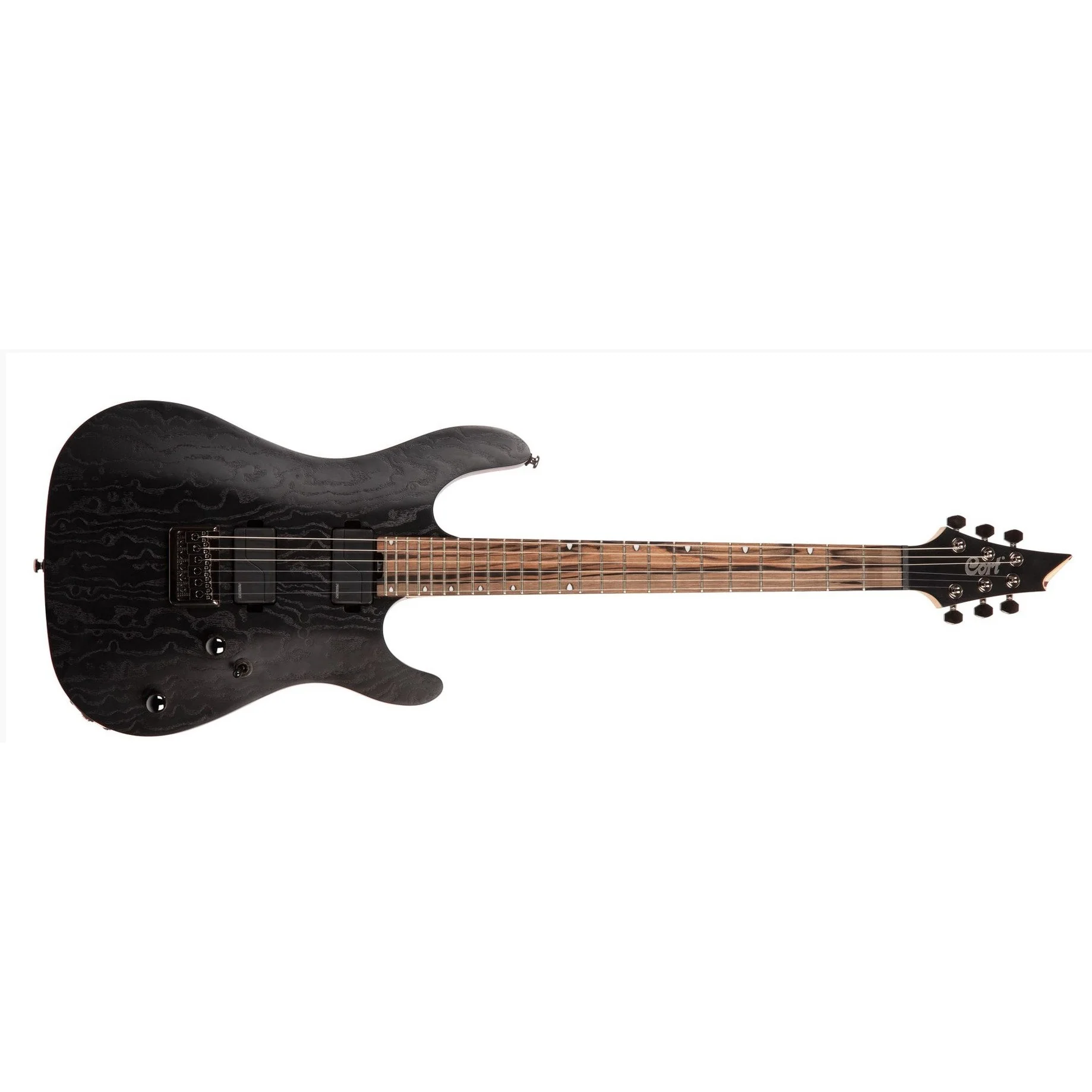 Cort - KX Series Mahogany Electric Guitar, Etched Black KX500-ETCHED-EBK