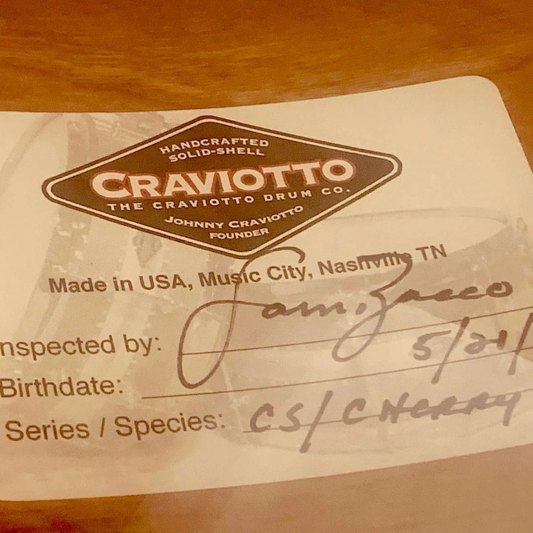 Craviotto - Custom Shop Cherry Snare 5.5x14 Oil Finish - Image 2