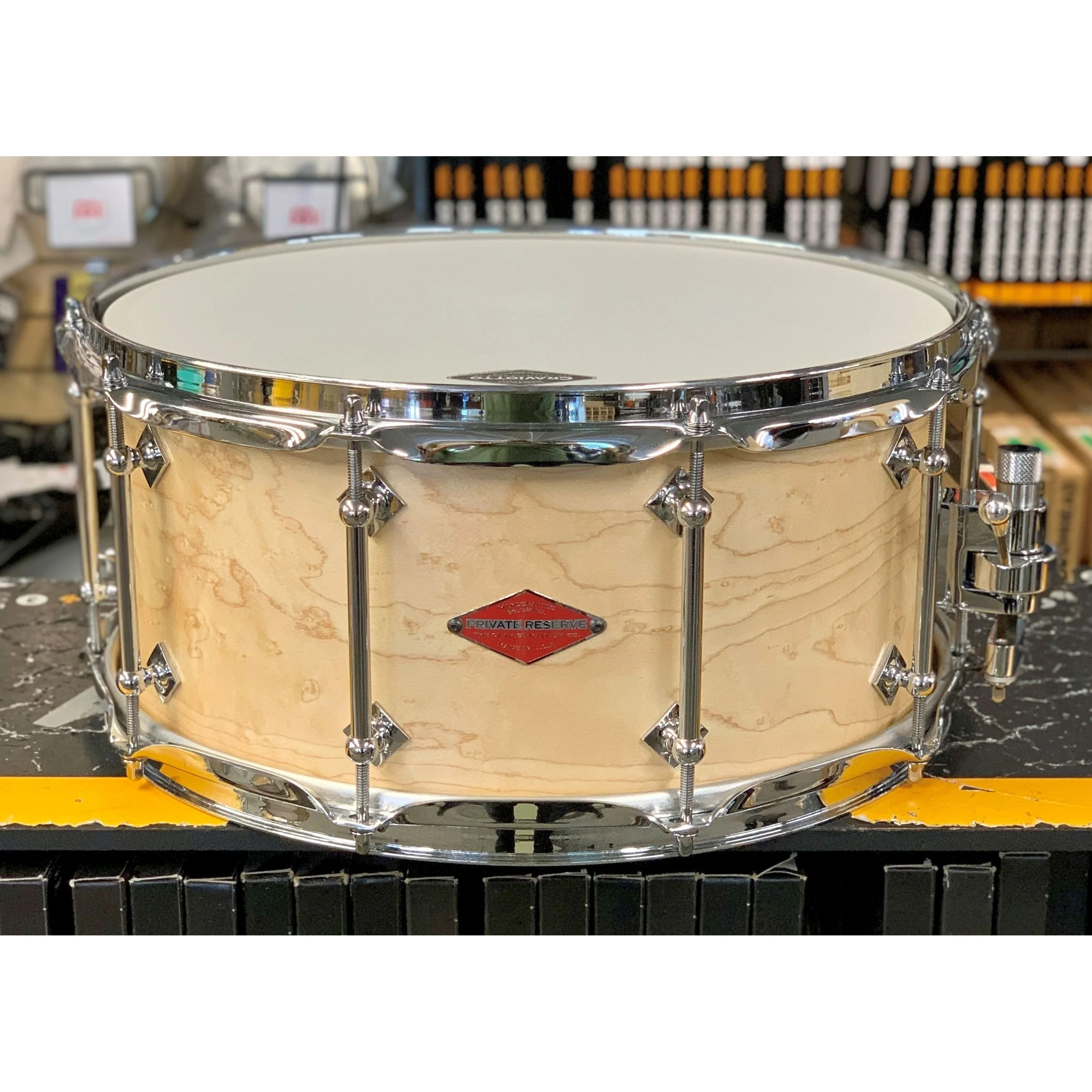Craviotto - Private Reserve Birdseye Maple Snare 6.5x14 Oil Finish