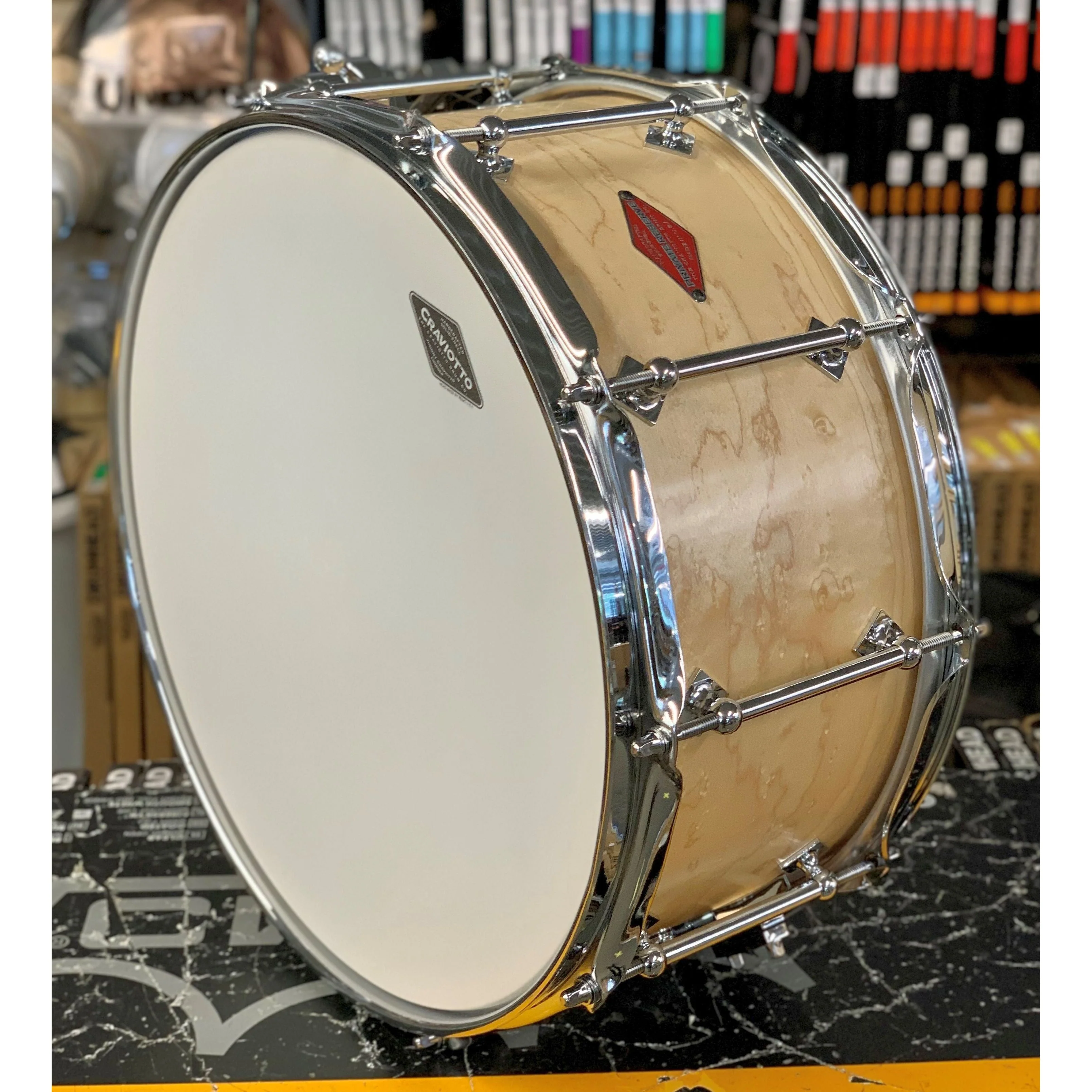 Craviotto - Private Reserve Birdseye Maple Snare 6.5x14 Oil Finish - Image 4