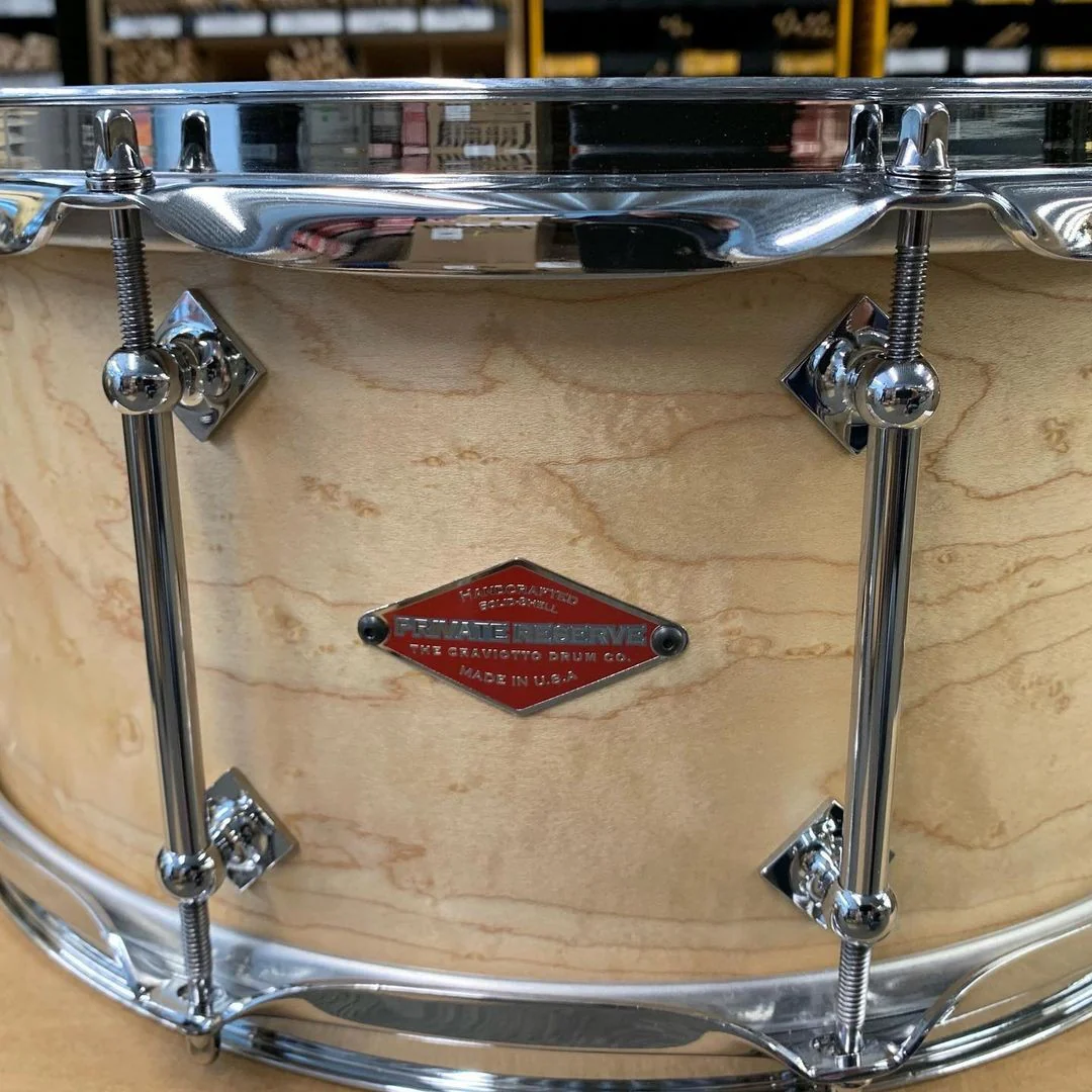 Craviotto - Private Reserve Birdseye Maple Snare 6.5x14 Oil Finish - Image 5