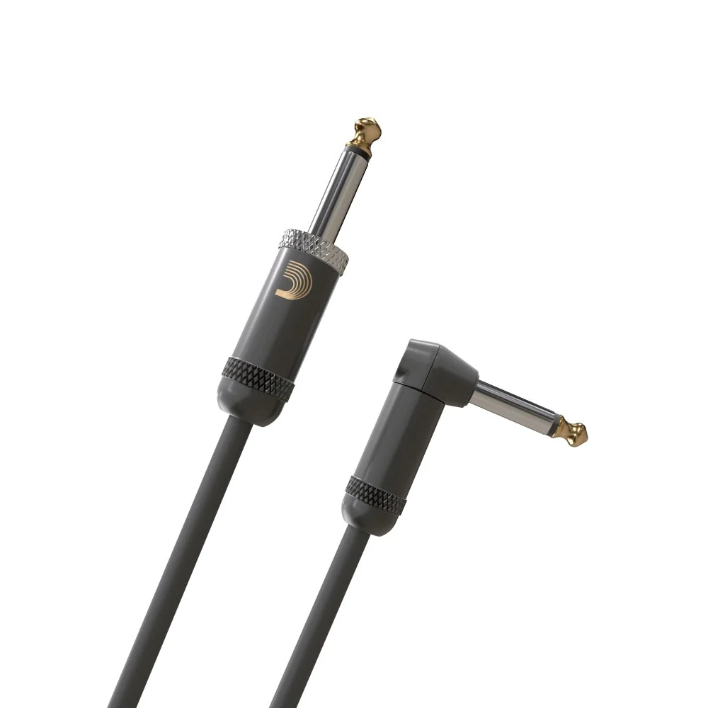 D'Addario Accessories - American Stage Instrument Cable Straight to Right Angle 20ft. PW-AMSGRA-20