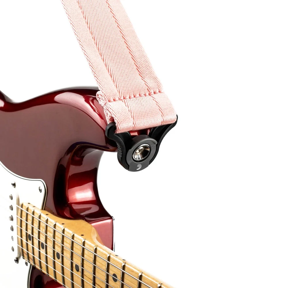 D'Addario Accessories - Auto Lock Guitar Strap - 50BAL06 - New Rose - Image 4