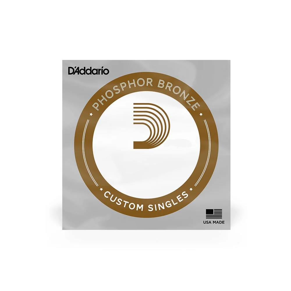 D'addario - Custom Singles – Phosphor Bronze 0.045