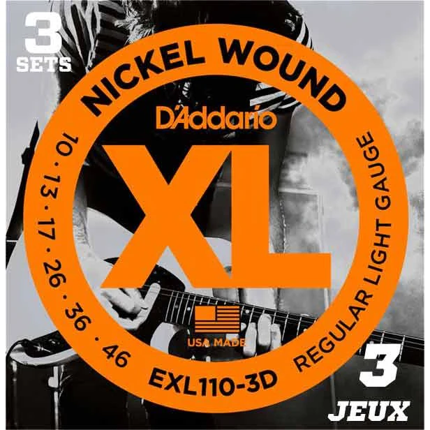 D'Addario - EXL110-3D .10 - .46 3 pack