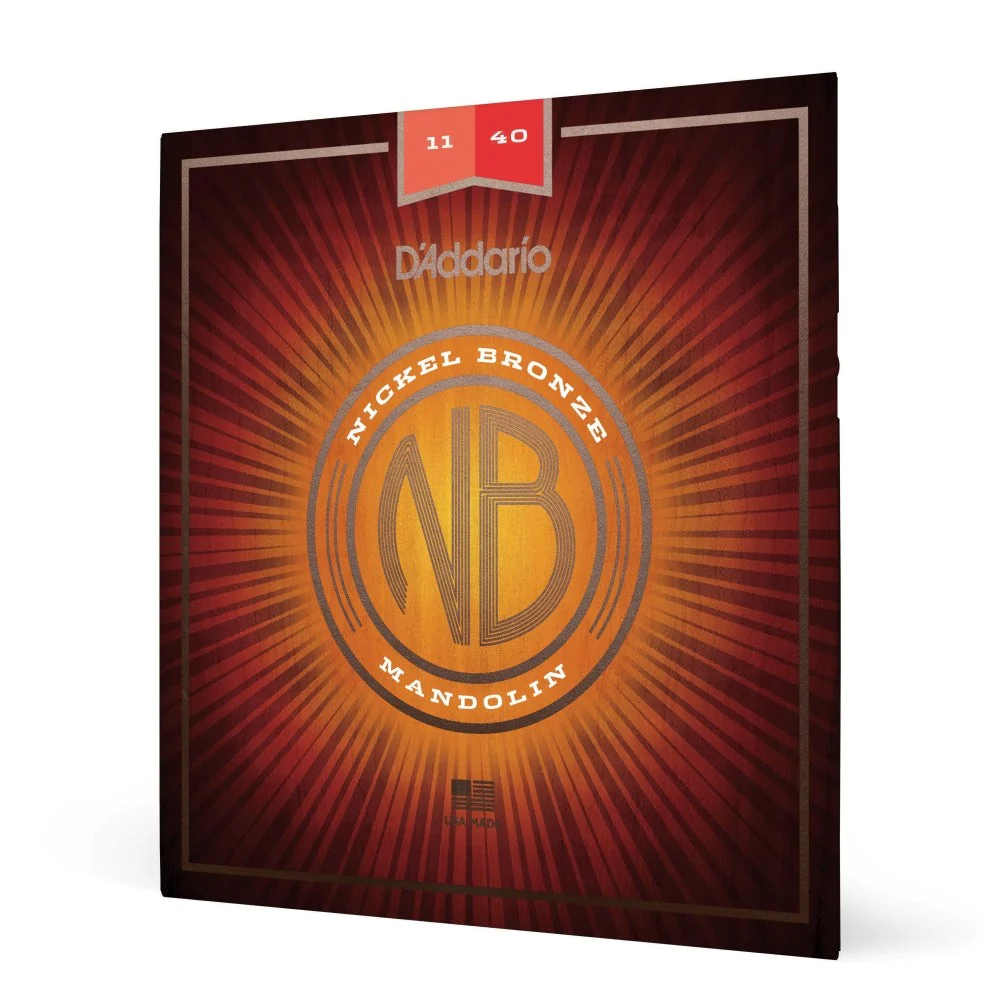 D'Addario - NBM1140 Nickel Bronze Mandolin Strings, Medium, 11-40