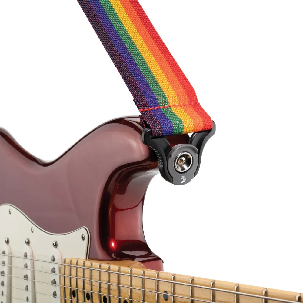 D'Addario Accessories - Auto Lock Polypro Guitar Strap, Rainbow - PWSAL411 - Image 4