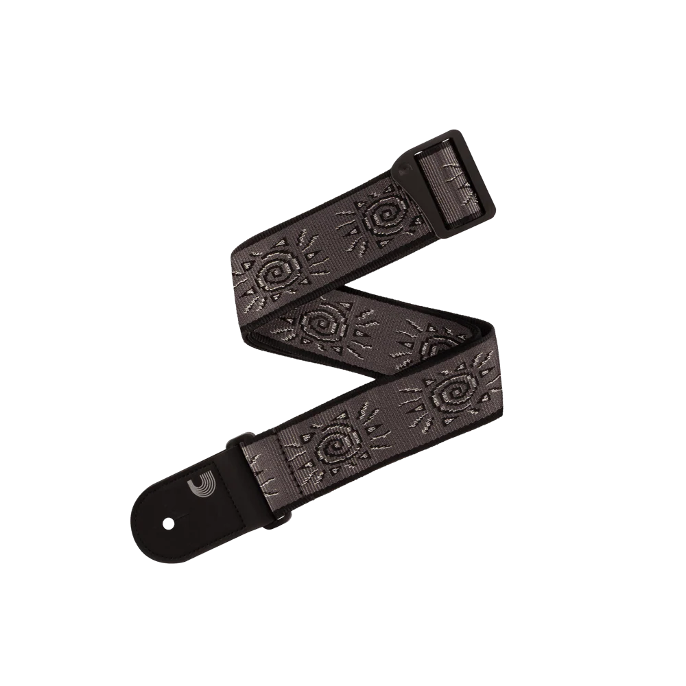 D'Addario Accessories -  Vintage Planet Waves Suns Strap Silver Suns - 50PW03