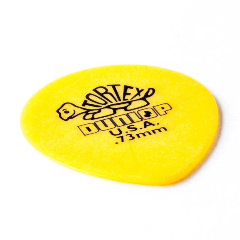 Dunlop - Yellow 0.73mm Tortex® Teardrop Guitar Pick (72/pack) - 413R-73 - Image 2