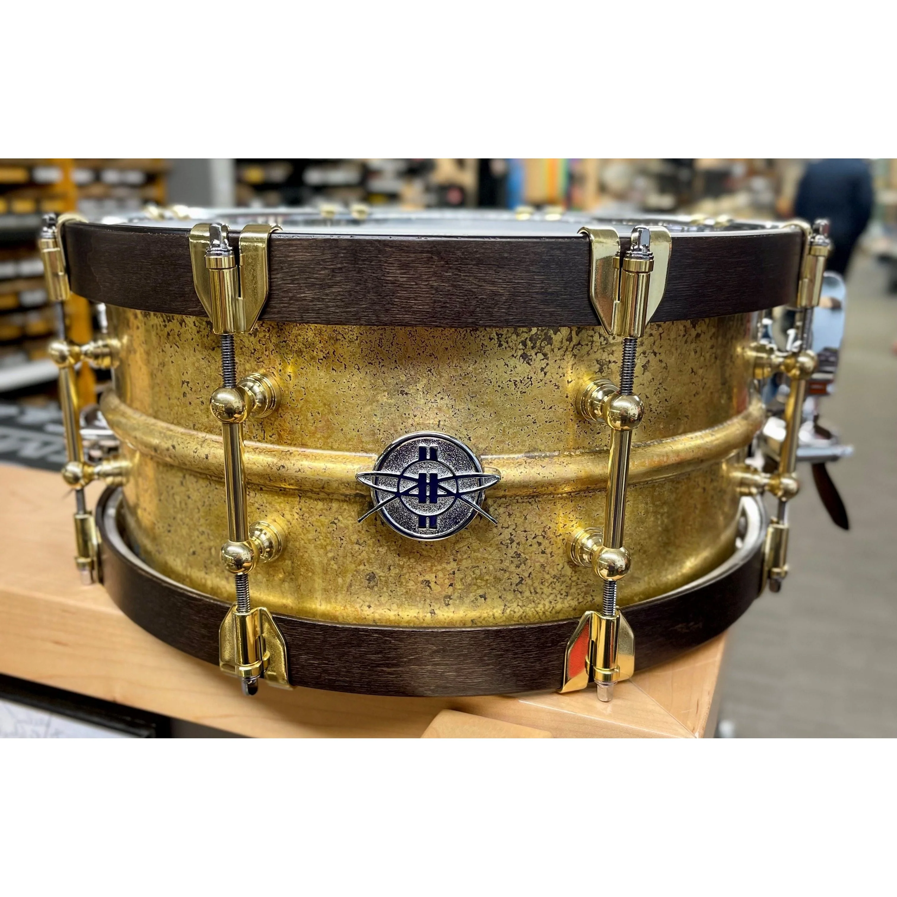 Dunnett - Classic Model 2N Triple Brass Snare 6.5x14 with Steelwood Hoops