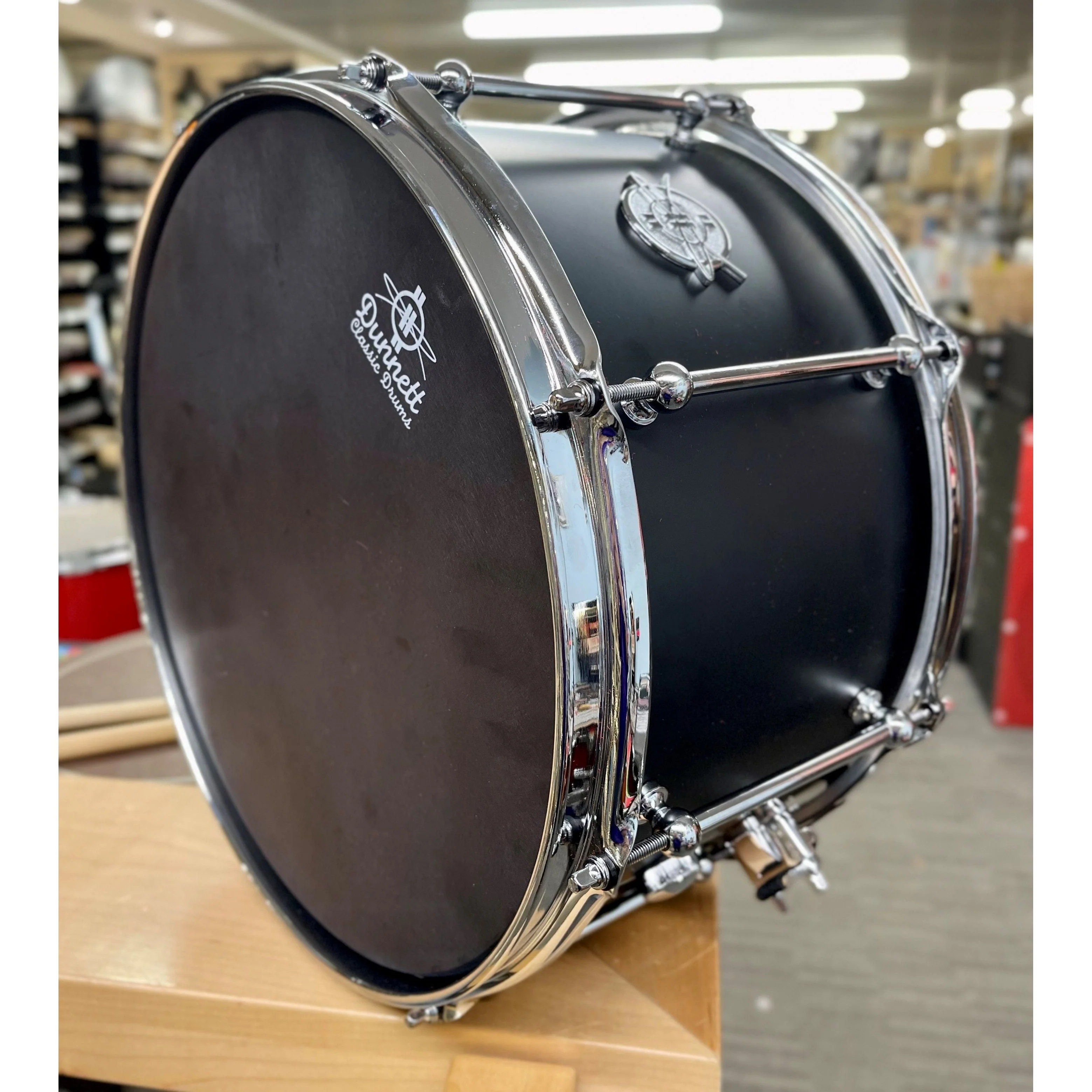 Dunnett - Classic Titanium Snare 8x14 Matte Black - Image 3