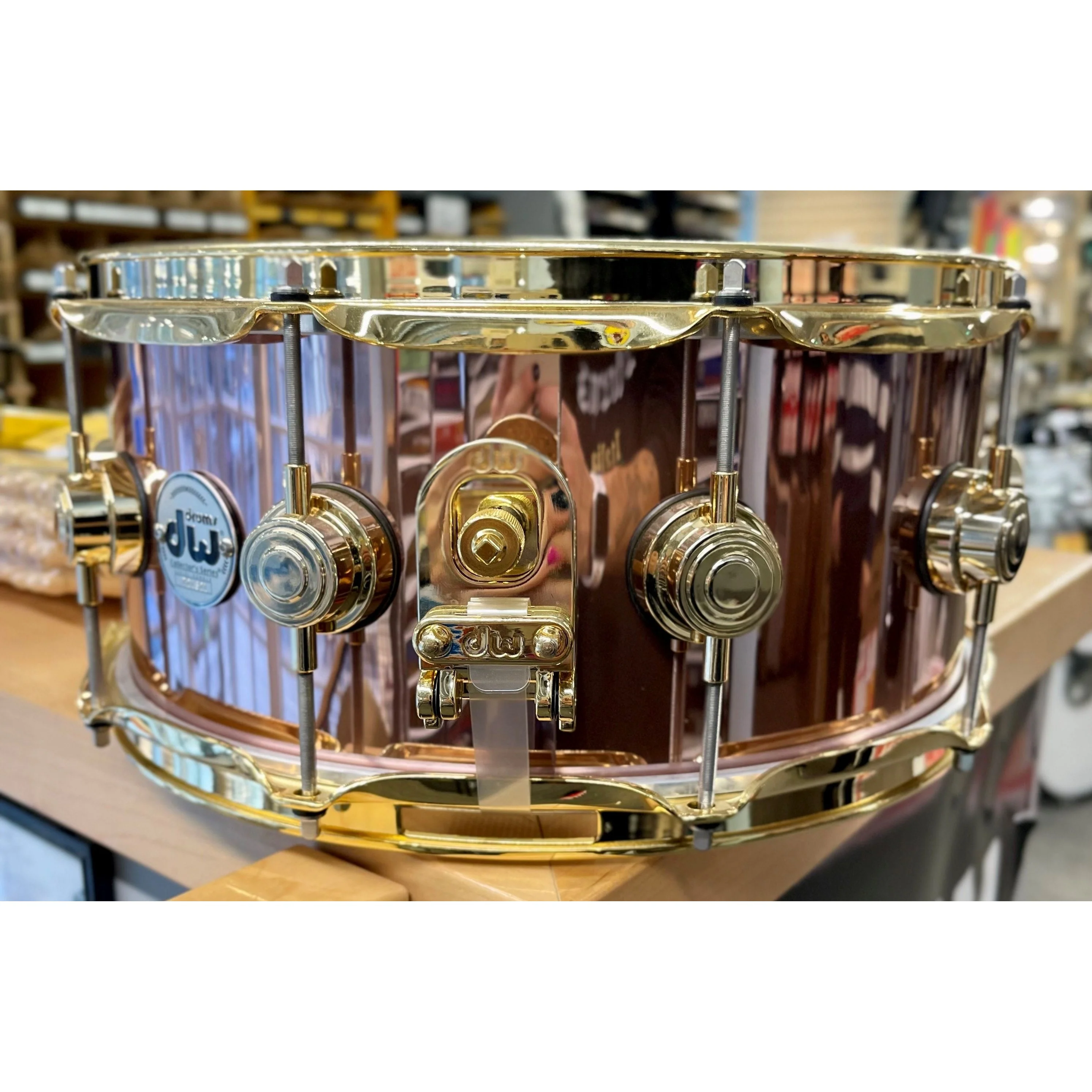 DW Drums - Collector's Series Maple Copper Rose Snare 6x14 - Image 2