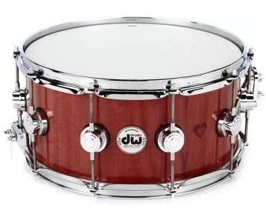 DW Drums - Collector's Series 6.5" x 14" Purpleheart Snare Drum with Nickel Hardware - DRU46514SSK - Image 2