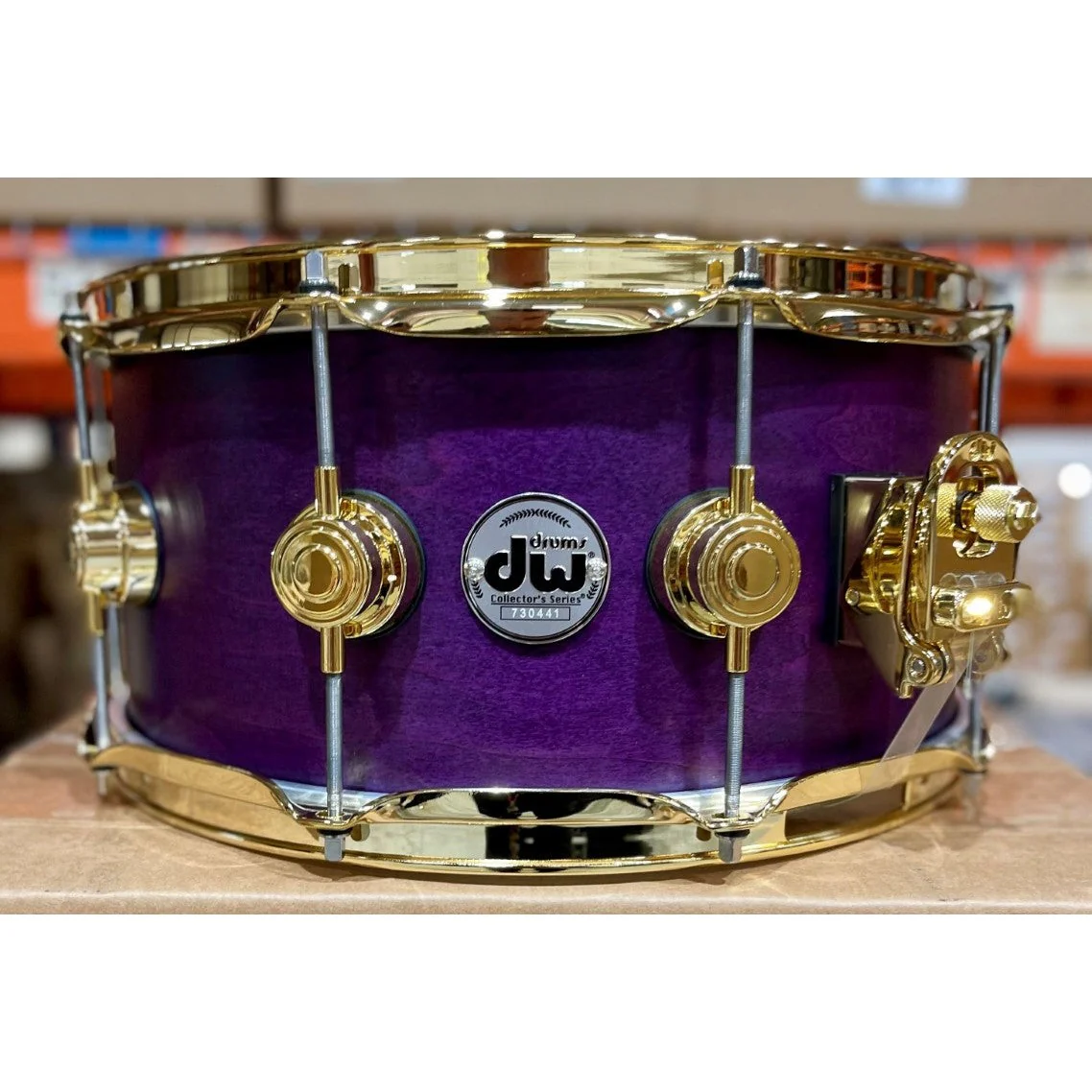 DW Drums - Collector's Series Gold Hardware Snare 6.5x14 Lavender Satin Oil