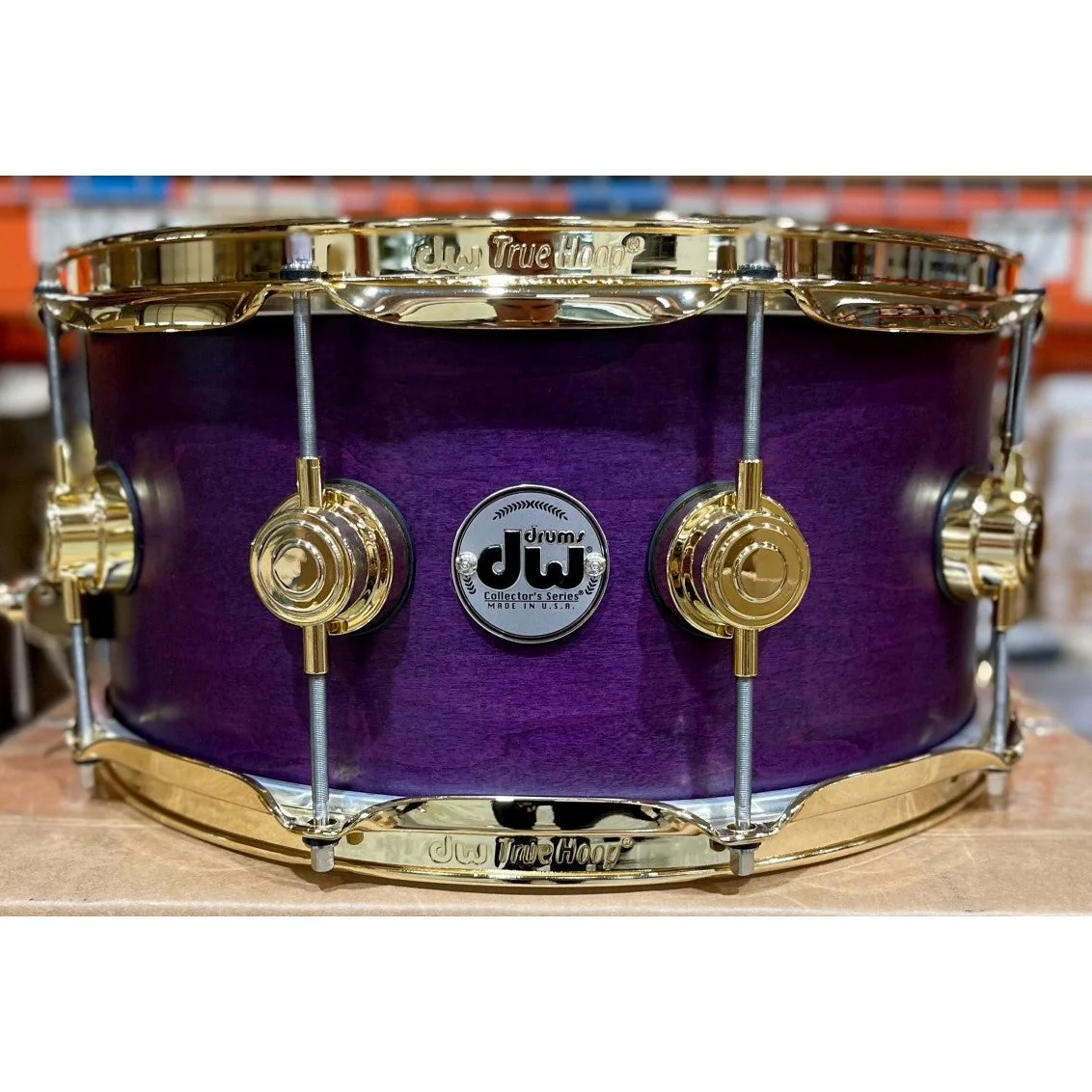 DW Drums - Collector's Series Gold Hardware Snare 6.5x14 Lavender Satin Oil - Image 2