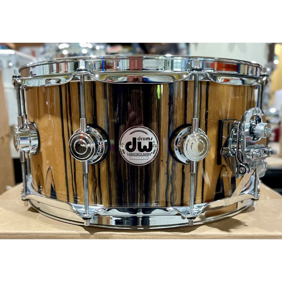 DW Drums - Collector's Series Snare 6.5x14 Exotic Ivory Ebony