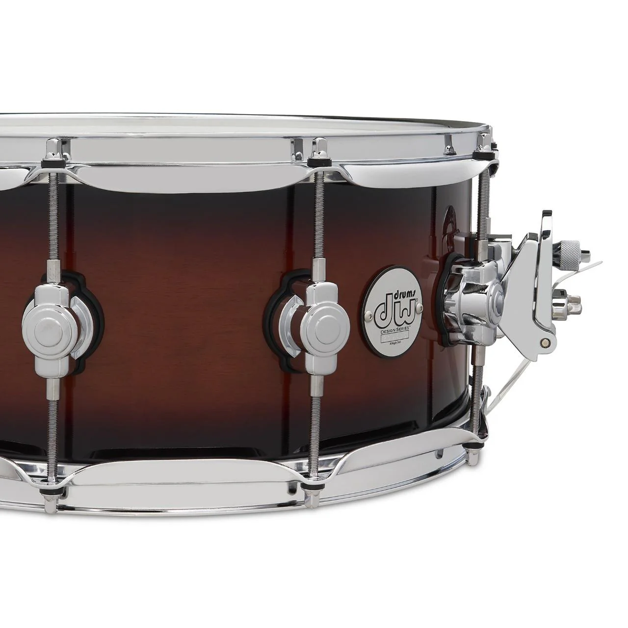 DW Drums - Design Series Maple Snare 6x14 Tobacco Burst Gloss Lacquer DDLG0614SSTB - Image 2