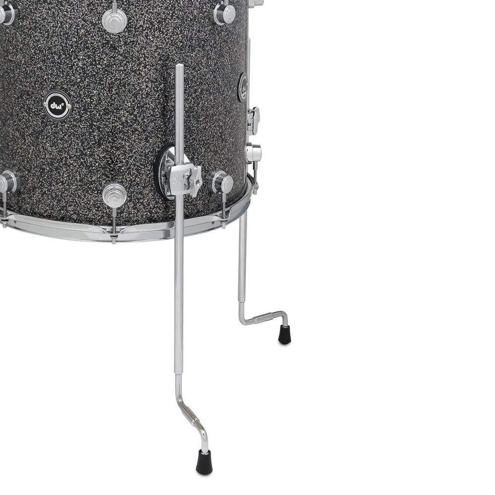 DW Drums - DWe 5-Piece Drum Kit Bundle - DEKTFP05TB070CP Black Galaxy Finish Ply - Image 6