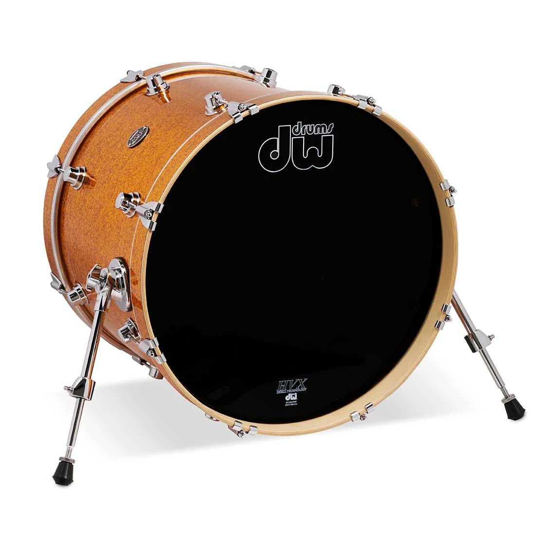 DW Drums - Performance Series Bass Drum 16" x 20" - Gold Sparkle Finish Ply - DRPF1620KKGS