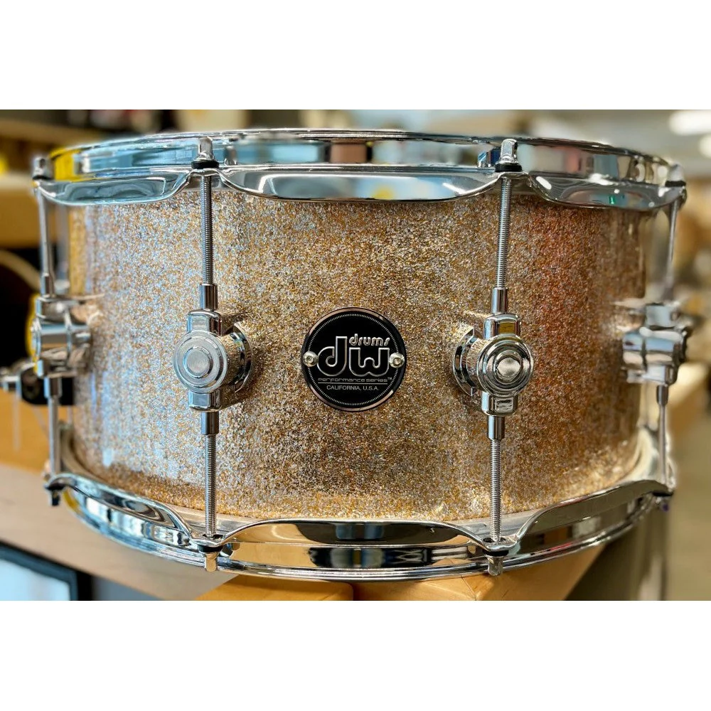 DW Drums - Performance Series Maple Snare 6.5x14 Bermuda Sparkle DRPF6514SSBR